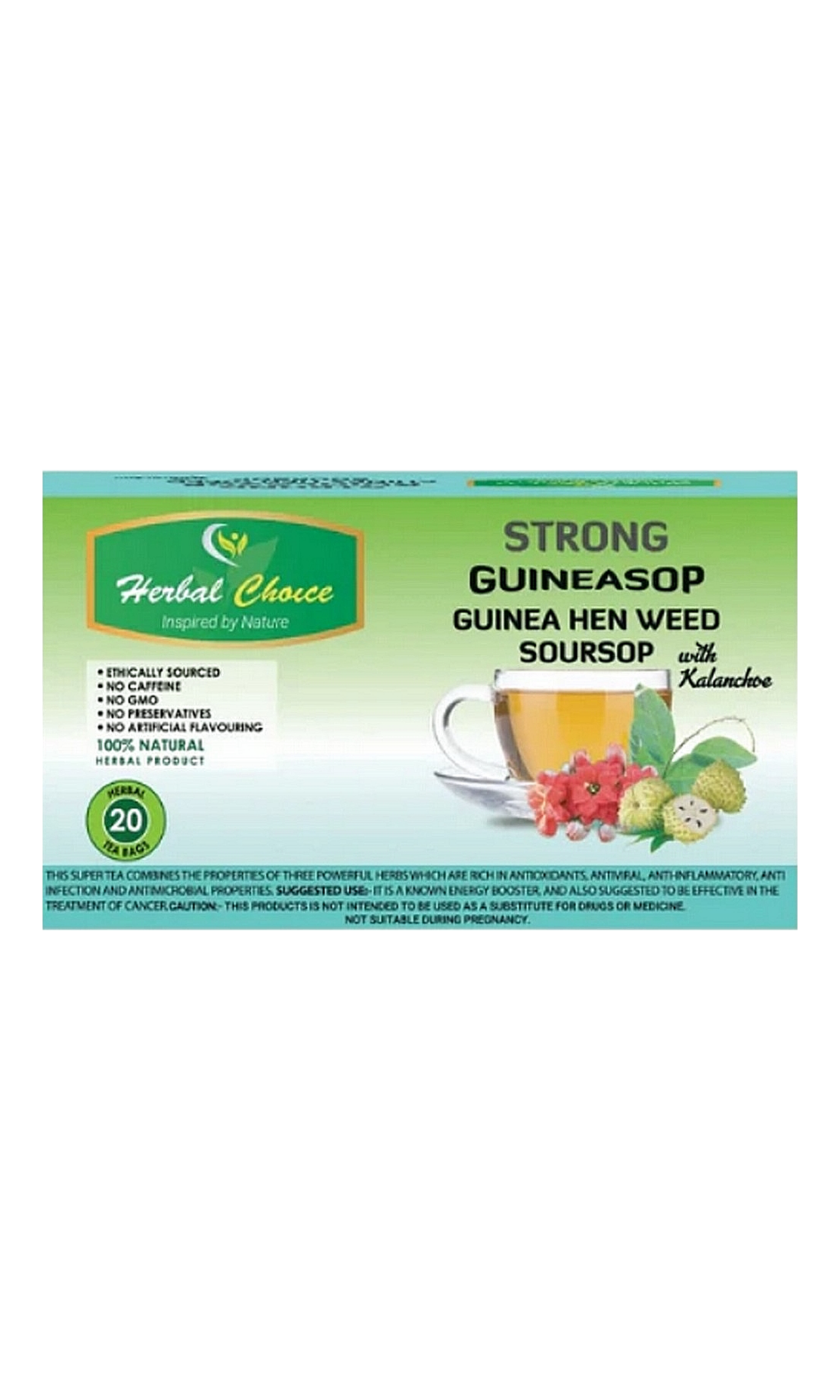 Herbal Choice Guineasop Soursop Tea Jumbo UK Ltd herbal-choice-guineasop-soursop-tea-jumbo-uk-ltd